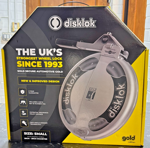 Small silver disklok car - disklok,