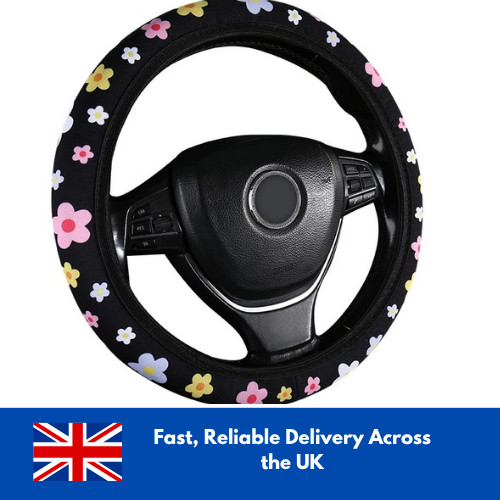 Floral car steering wheel - steering,